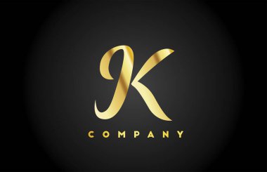 Markalaşma için altın altın metal alfabe harfi simgesi. Harfler ve kurumlar için yaratıcı şirket tasarımı 