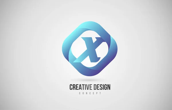 Azul Degradado Alfabeto Letra Icono Del Logotipo Diseño Creativo Para — Archivo Imágenes Vectoriales