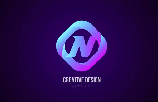 Růžové Abeceda Písmeno Logo Ikona Šablona Kreativního Designu Pro Firmu — Stockový vektor