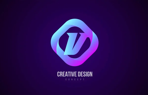 Rosa Alfabeto Letra Logotipo Ícone Modelo Design Criativo Para Empresa — Vetor de Stock