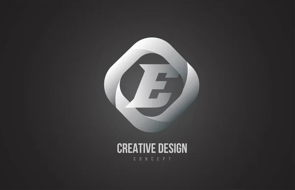Grijs Zwart Alfabet Letter Logo Pictogram Creatief Ontwerp Voor Bedrijf — Stockvector