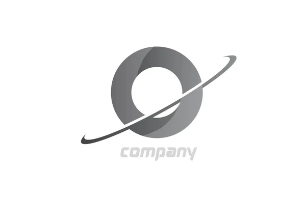 Лос Сірий Простий Значок Логотипу Літери Алфавіту Шаблон Креативного Дизайну — стоковий вектор