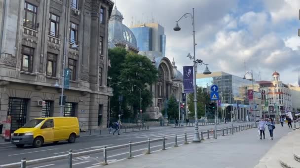 Bucareste Romênia Setembro 2021 Vídeo Viagem Maravilhosa Cidade Bucareste Romênia — Vídeo de Stock