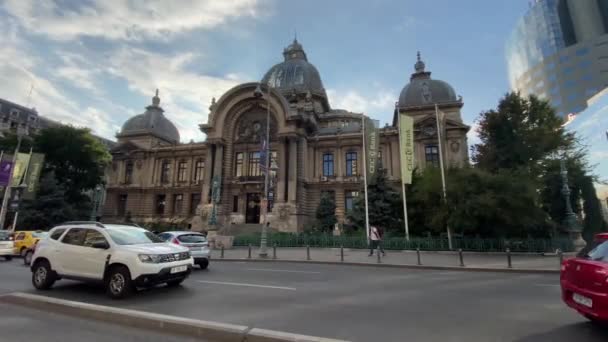 Bucharest Romania September 2021 Video Perjalanan Indah Kota Bukares Rumania — Stok Video