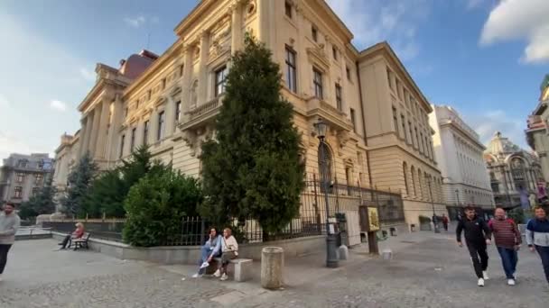 Bucharest, Romania - September 21, 2021 - 4k travel video of wonderful Bucharest city in Romania