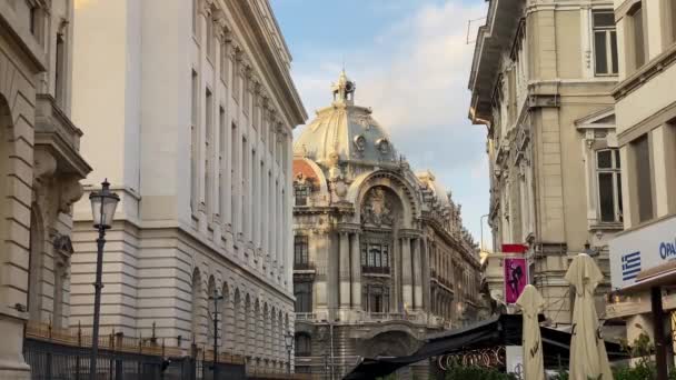 Bukareszt Rumunia Września 2021 Wideo Podróży Wspaniałego Miasta Bukareszt Rumunii — Wideo stockowe