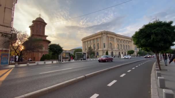 Bucarest Roumanie Septembre 2021 Vidéo Voyage Merveilleuse Ville Bucarest Roumanie — Video