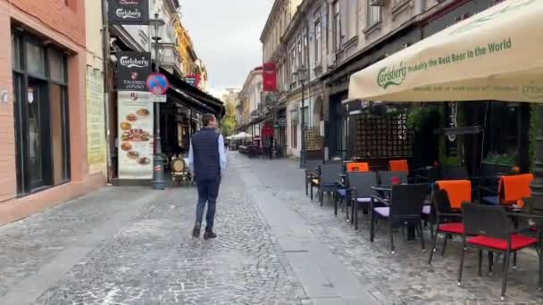 Boekarest Roemenië September 2021 Reisvideo Van Prachtige Stad Boekarest Roemenië — Stockvideo