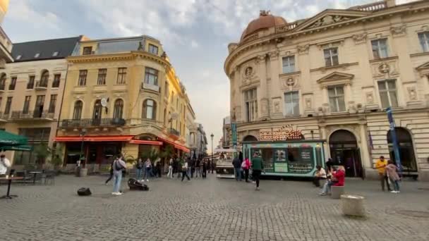 București România Septembrie 2021 Videoclip Călătorie Minunatului Oraș București Din — Videoclip de stoc