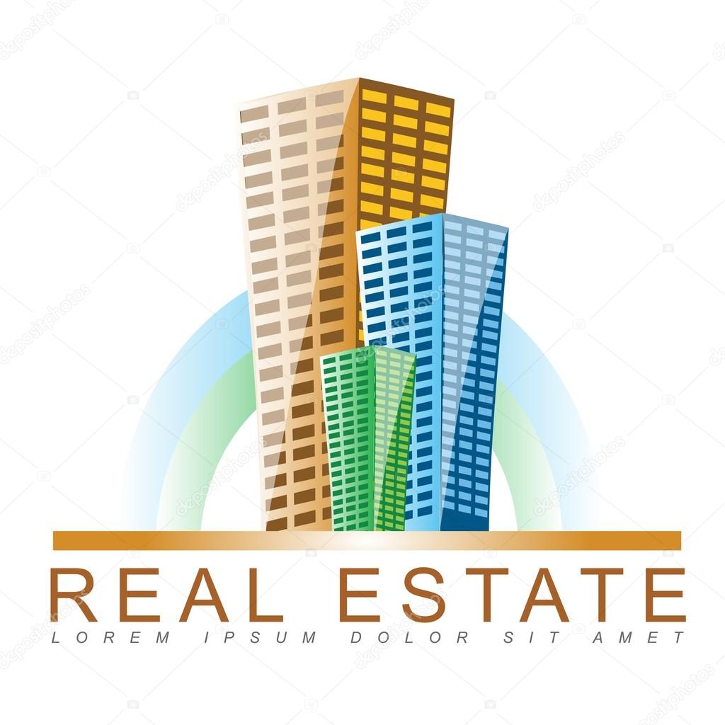Template of a real estate logo vector