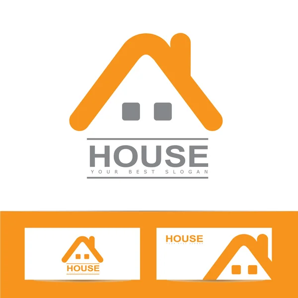 Логотип дома недвижимости — стоковый вектор