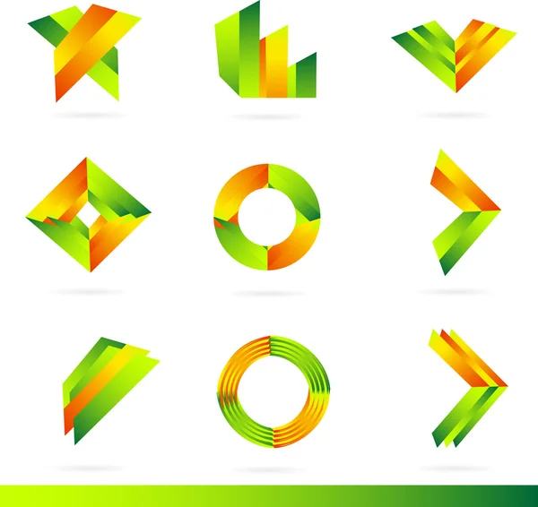 Набір елементів дизайну логотипу — стоковий вектор