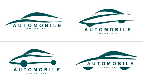 Icono de logotipo de formas abstractas para coche o automóvil — Archivo Imágenes Vectoriales