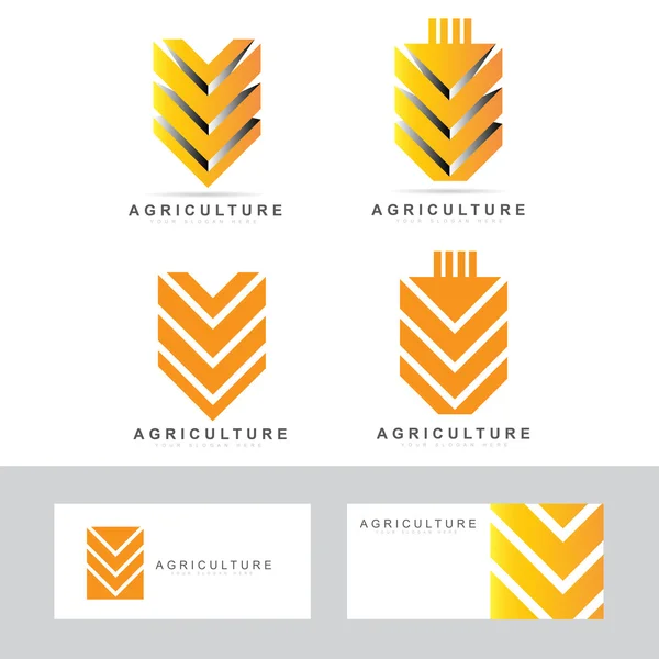 Agricultura o logotipo agrícola — Vector de stock