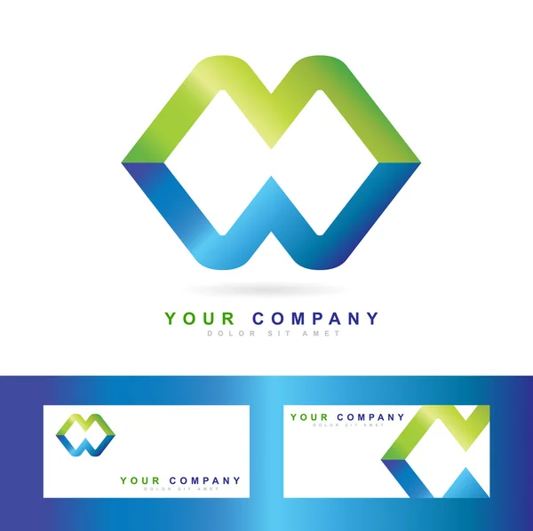 Corporate business media logo — Stock Vector