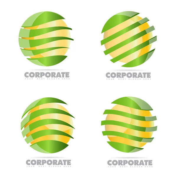 Logo della sfera aziendale — Vettoriale Stock