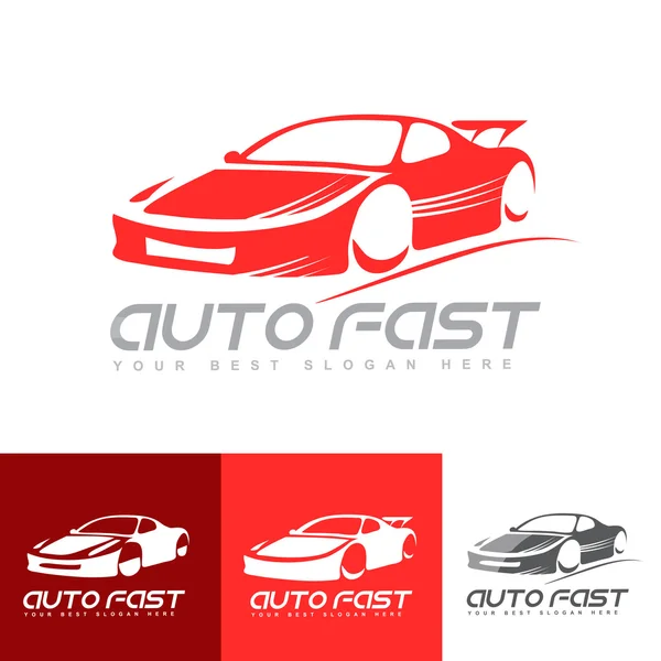 Логотип спортивного автомобіля Red — стоковий вектор