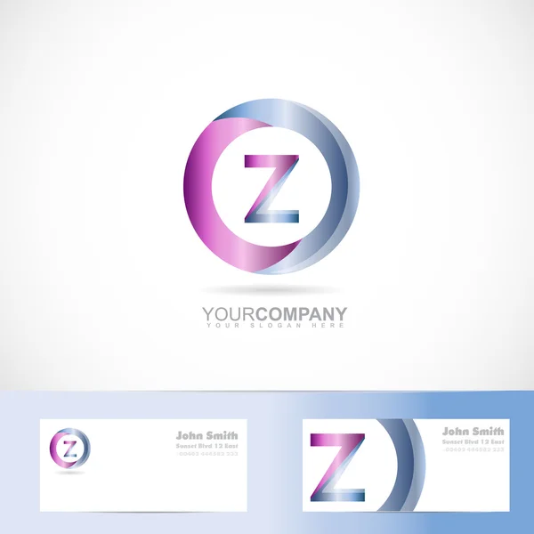 Cirlce λογότυπο γράμμα Z — Διανυσματικό Αρχείο
