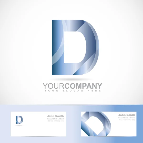 Letter D-logo — Stockvector