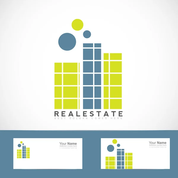 Einfaches Immobilien-Logo — Stockvektor