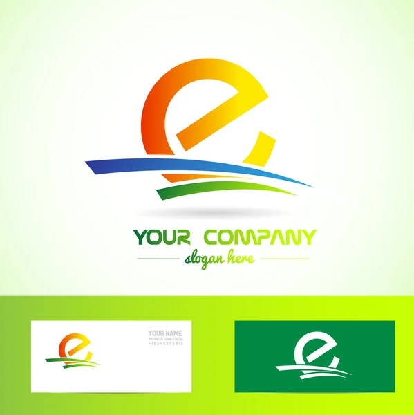 E harfi logosu