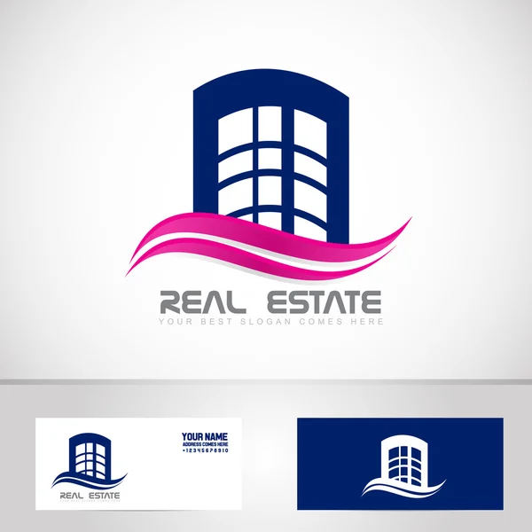 Logotipo imobiliário — Vetor de Stock