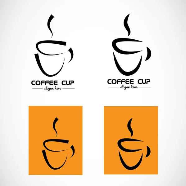 Logo taza de café caliente — Archivo Imágenes Vectoriales