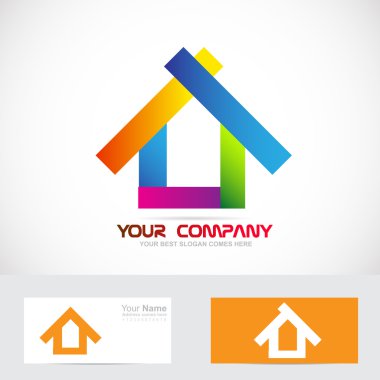 Colors real estate logo icon