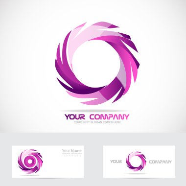 Swirl rotation circle logo