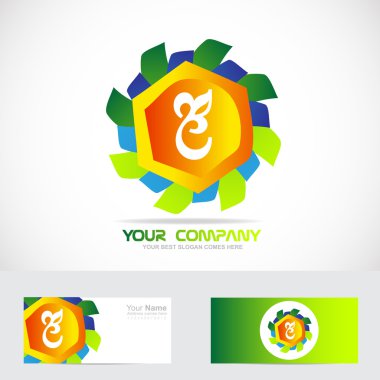 Abstract flower floral logo