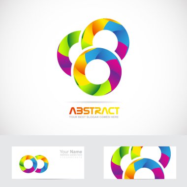 Abstract circles colors logo