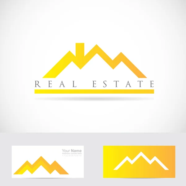 Logotipo imobiliário — Vetor de Stock