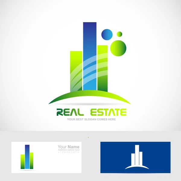 Logotipo do ícone imobiliário —  Vetores de Stock