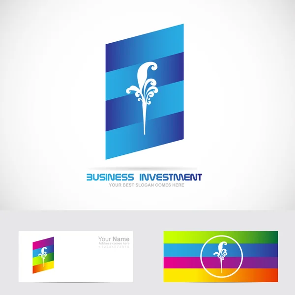 Logo investiční společnosti — Stockový vektor