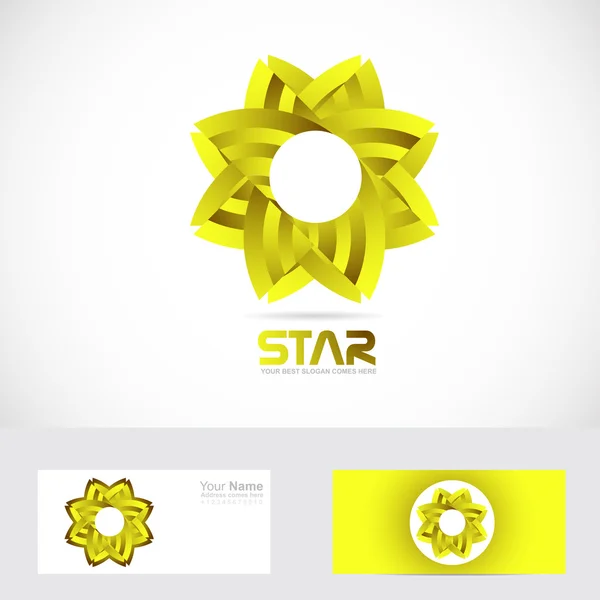 Logo estrella — Archivo Imágenes Vectoriales