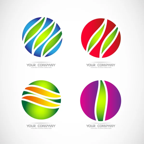 球のロゴ — ストックベクタ