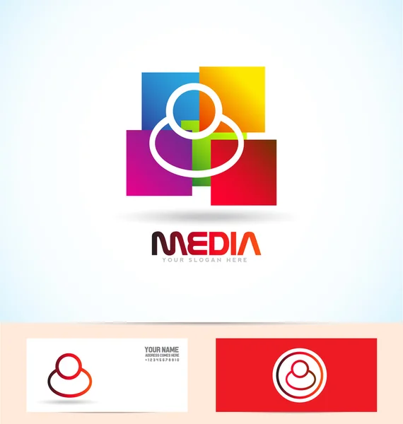 Logo de medios de comunicación — Archivo Imágenes Vectoriales