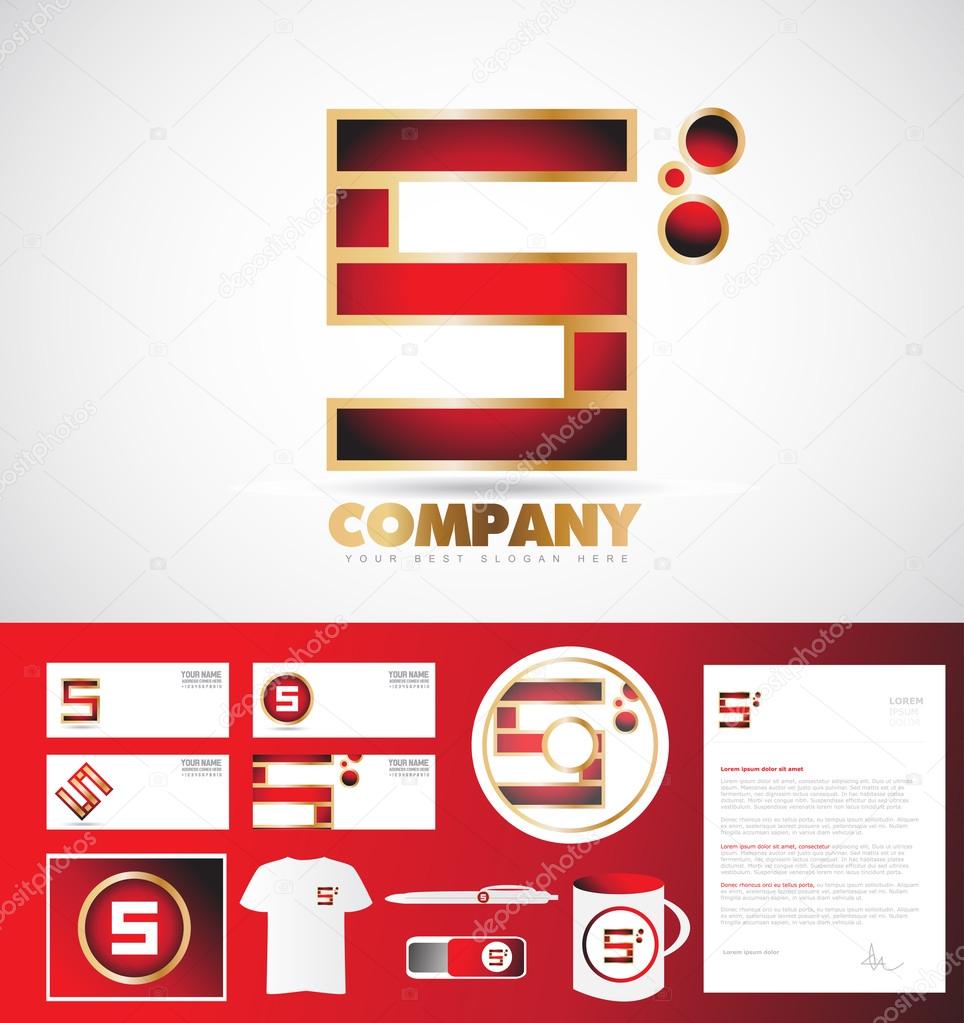 Letter S logo corporate identity template