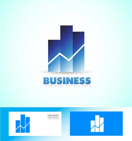 Business investment logo — Stock Vector