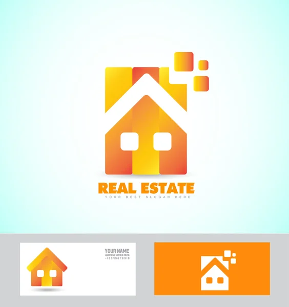 Home real estate logo icon — Stock Vector