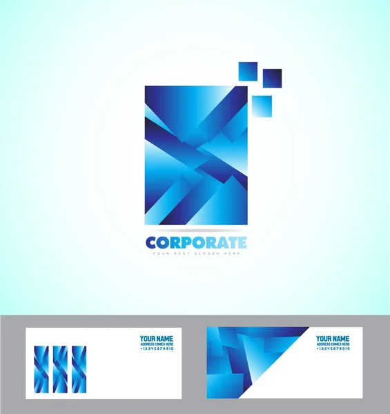 Logotipo do sinal comercial corporativo — Vetor de Stock