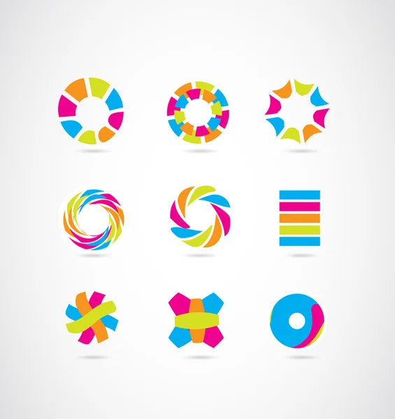 Елементи дизайну піктограм логотипу Кольори набору — стоковий вектор