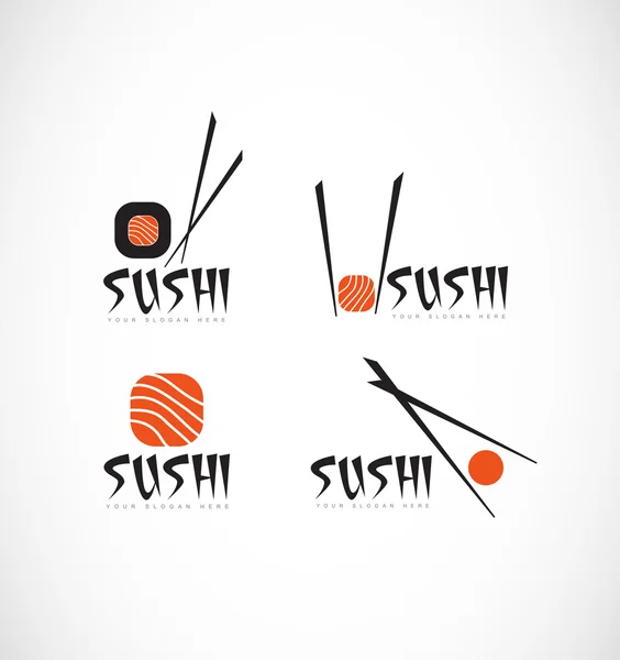 Логотип ресторана суши — стоковый вектор