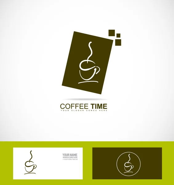 Logo taza de café — Archivo Imágenes Vectoriales