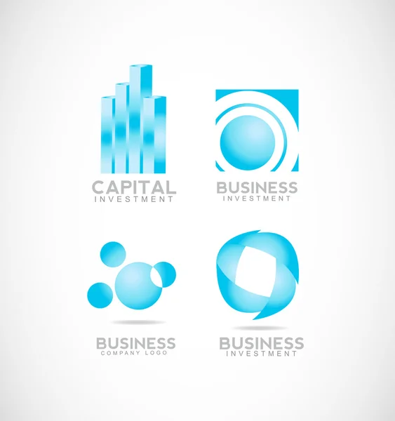 Logotipo do capital de investimento empresarial — Vetor de Stock