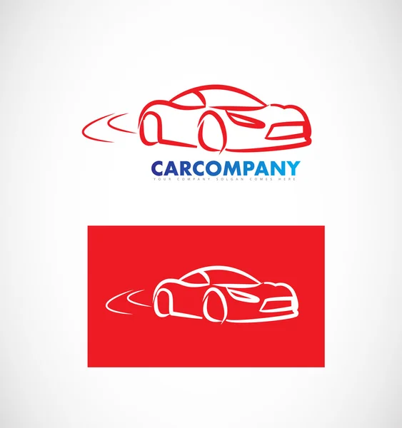 Auto car shape logo — Wektor stockowy