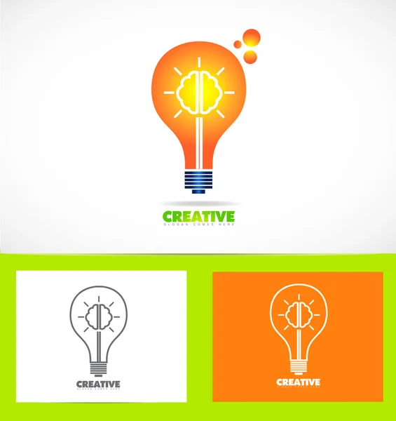 Idea creativa logo — Vettoriale Stock