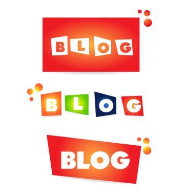Blog kelime metin simgesini