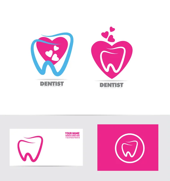 Logotipo do dentista — Vetor de Stock