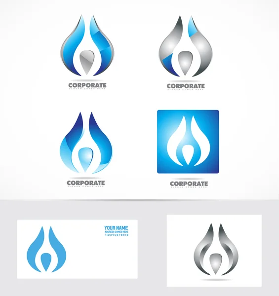 Negocios corporativos logotipo icono símbolo — Vector de stock